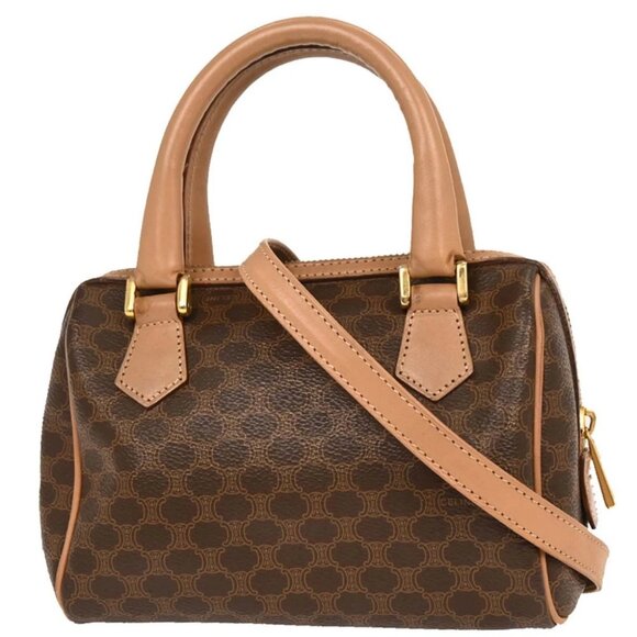 Celine Brown Macadam 2way Handbag - Picture 1 of 10